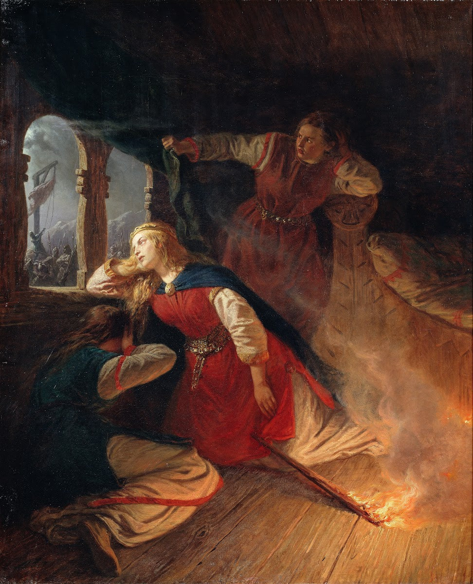 Signe Seeks Death in the Flames of Her Bower