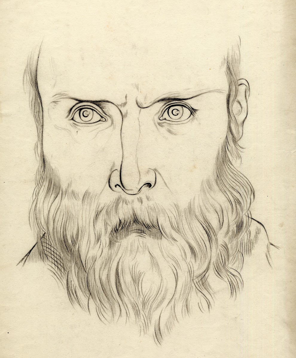 Portret van een man met een baard 1870