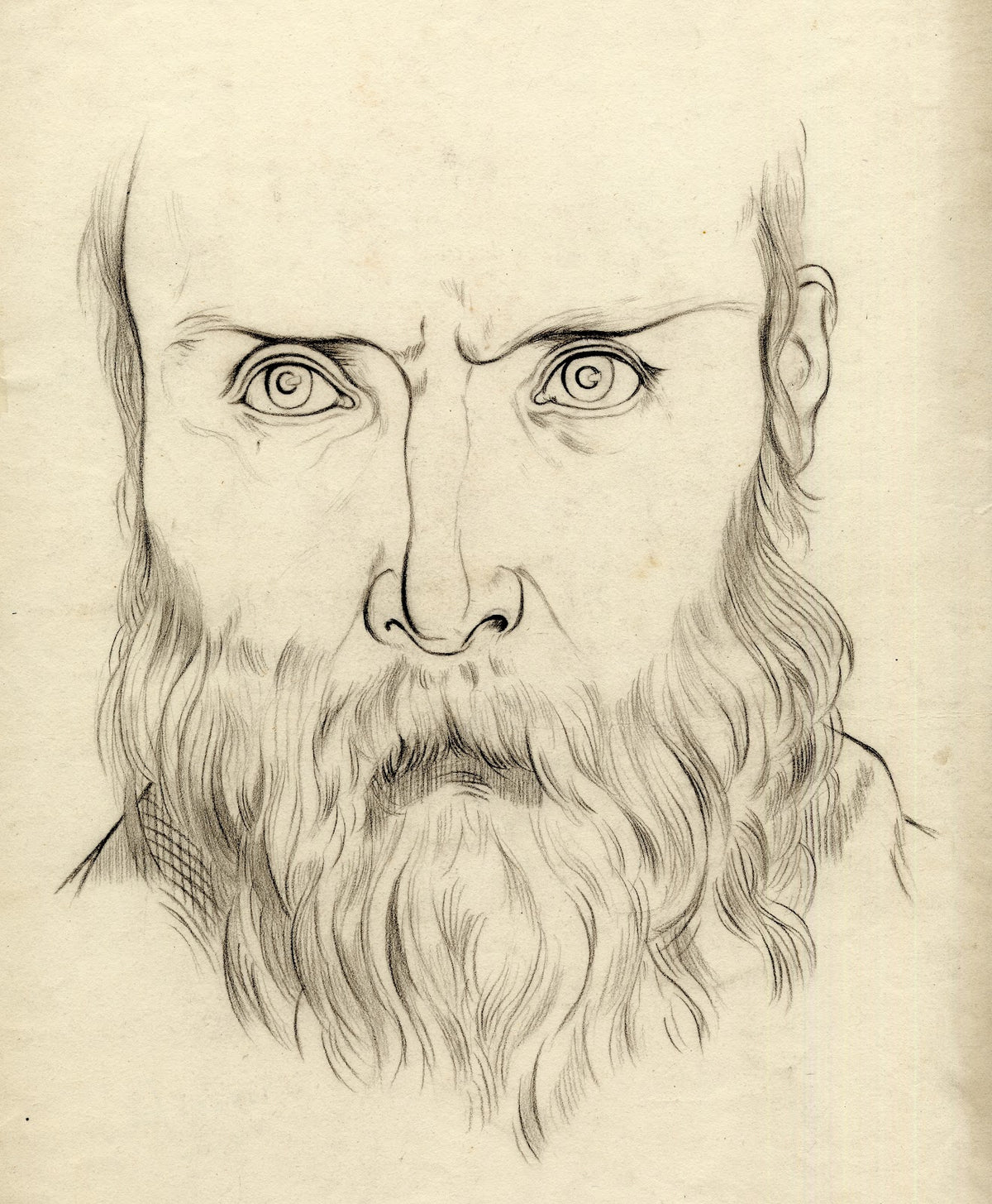 Portret van een man met een baard 1870
