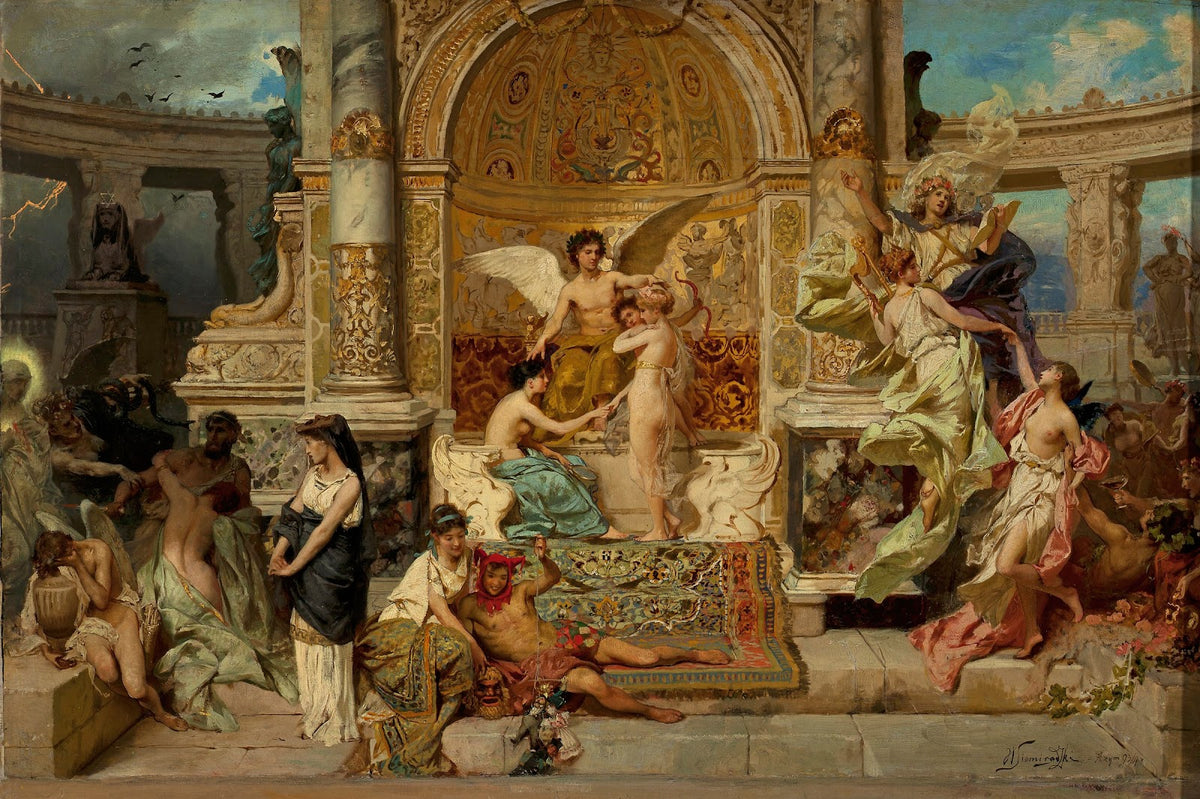Stage curtain in the Kraków theatre sketch 1893 1894