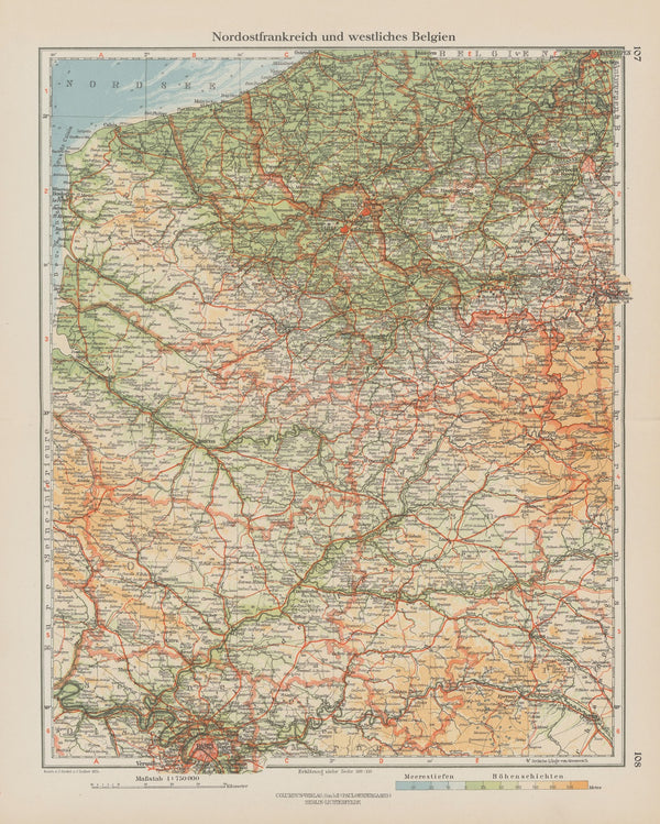 Nordostfrankreich und westliches Belgien 1926