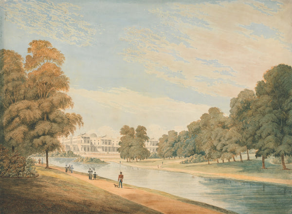 Buckingham Palace from St Jamess Park 1830