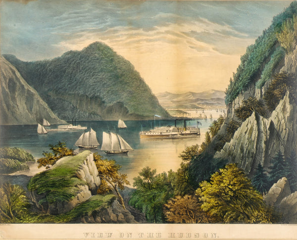 View of the Hudson ca 1865