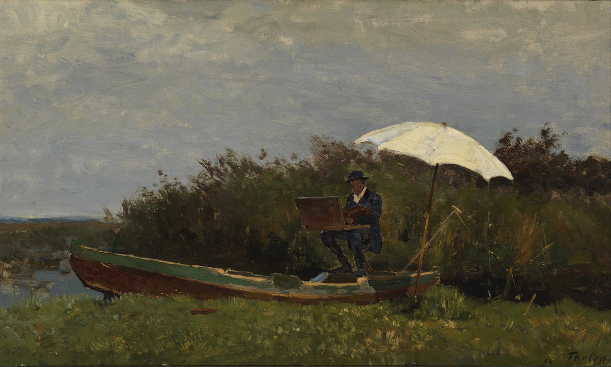 The Painter Gabriël Working in a Boat 1882