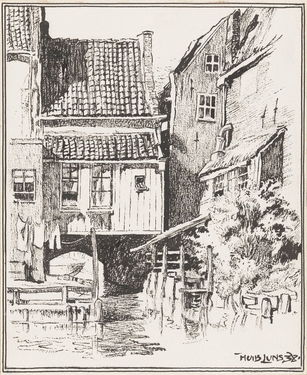Waterpoortje naar de Zuiderhaven te Enkhuizen 1938