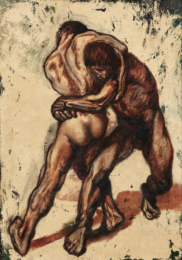 Etude de lutteurs circa 1923