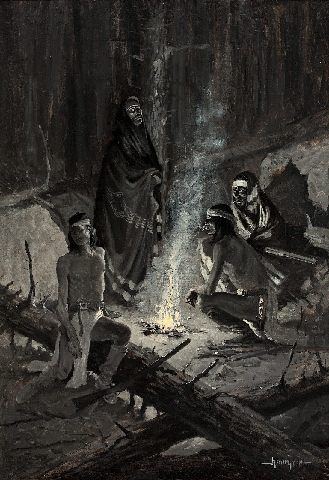Apache Signal Fire circa 1891