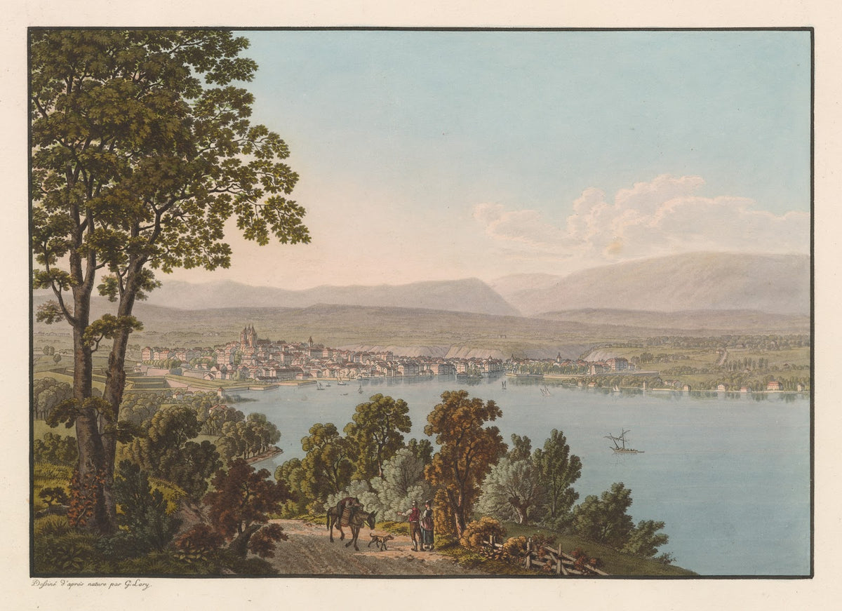 Vue de Genève depuis Cologn 1915 1945