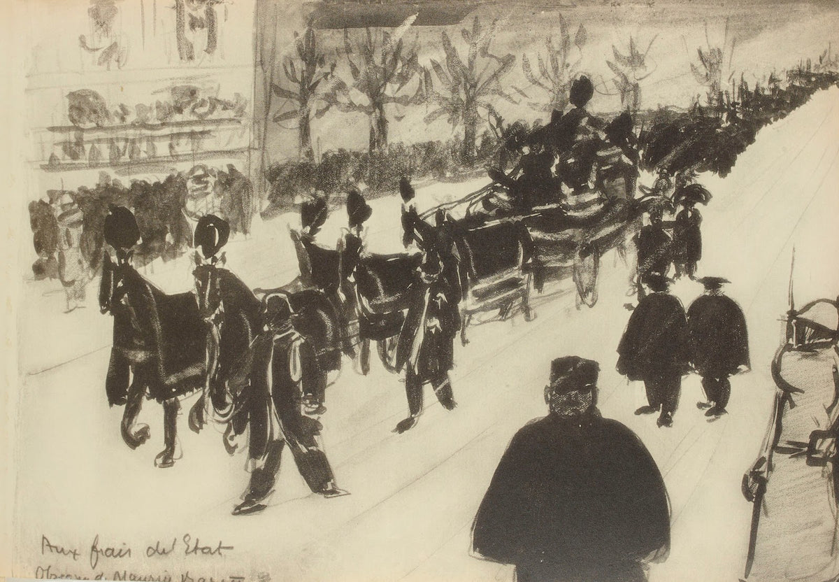 Aux frais de lEtat obsèques de Mauris Barrès 1921
