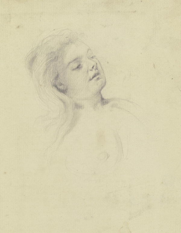 Kopf einer lagernden jungen Frau ca 1892