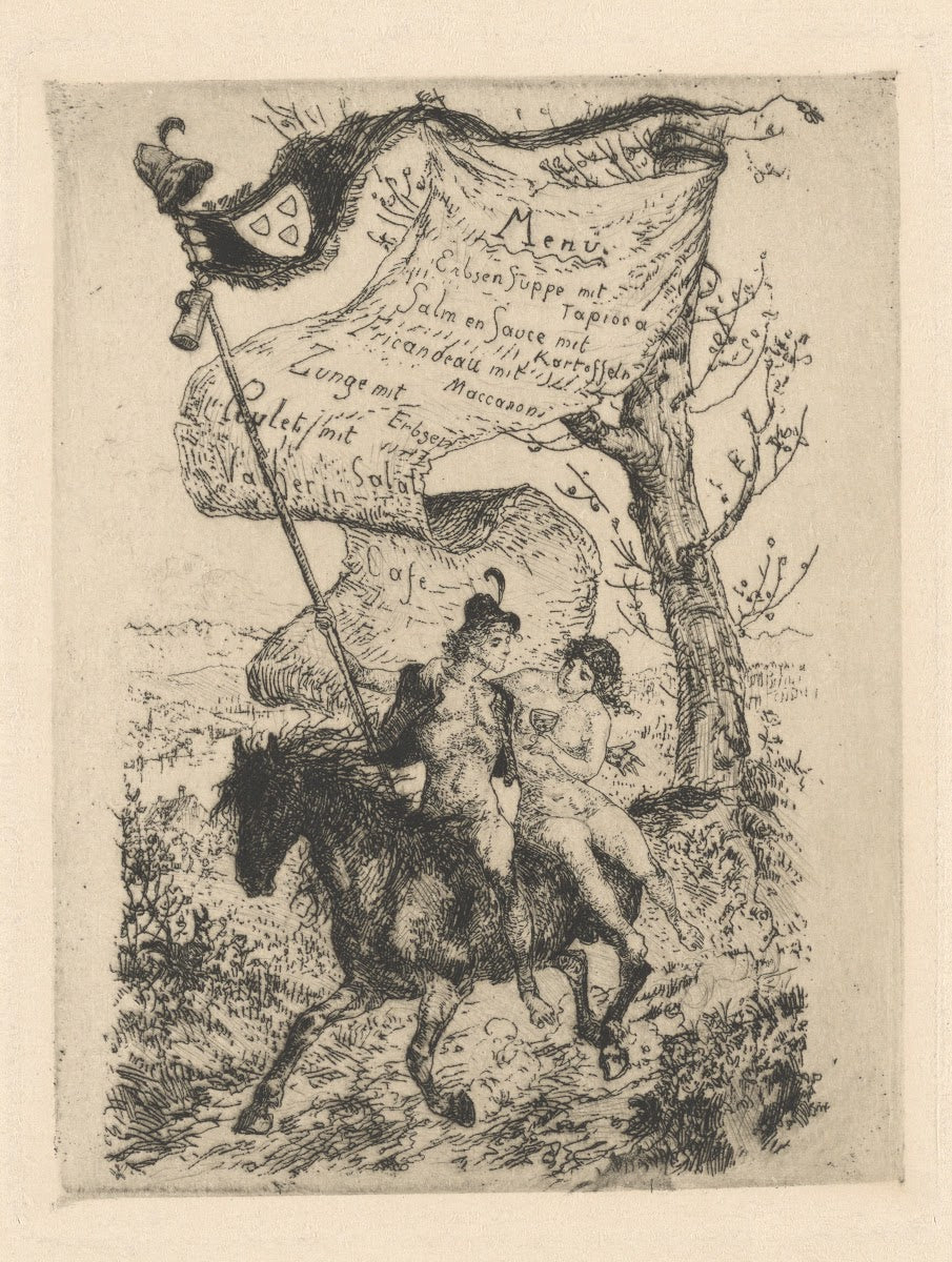 Menu Künstleressen 1893
