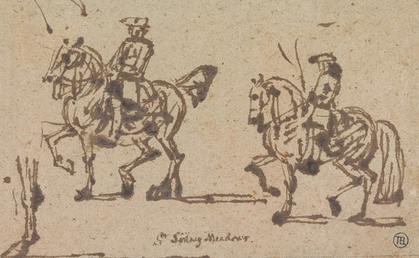 Sir Sidney Meadows Schooling a Horse