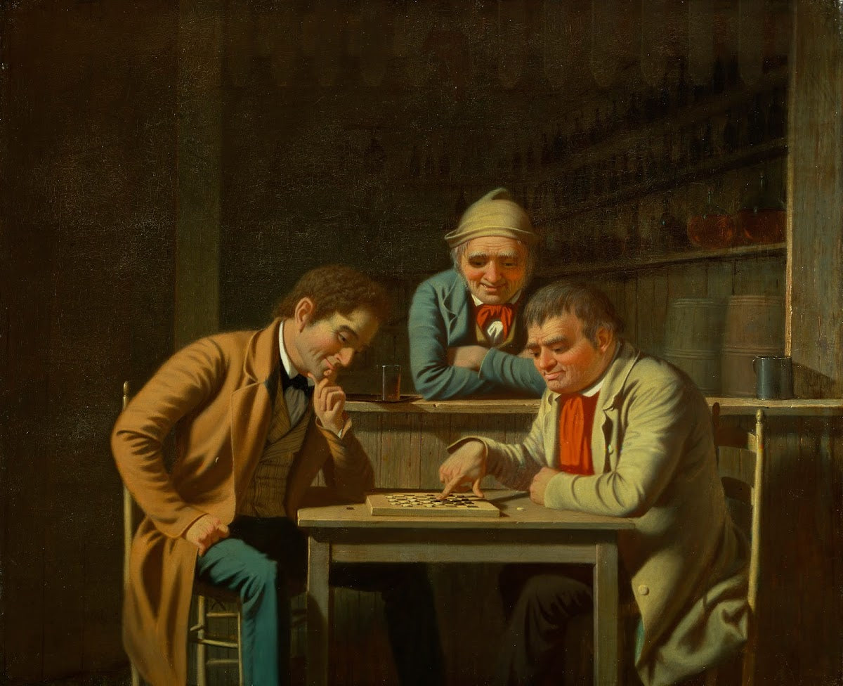 The Checker Players 1850