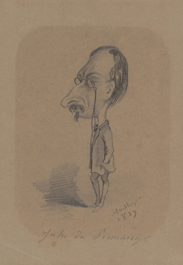 Caricature of Jules de Prémaray 1859