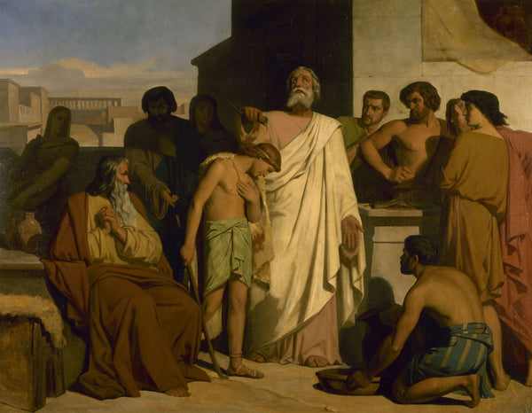 The anointing of David by Samuel 1842