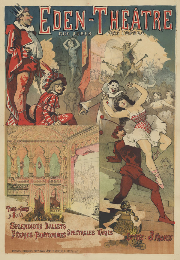 Eden Théâtre rue Auber près lOpéra Tous les soirs Splendides ballets féeries pan