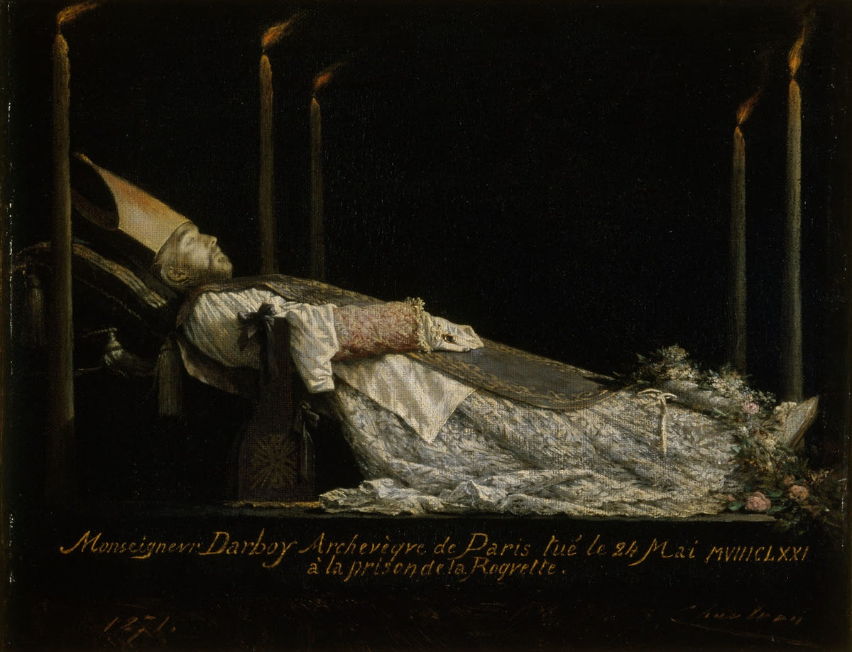Monseigneur Darboy 1813 1871 archevêque de Paris exposé après sa mort 1871