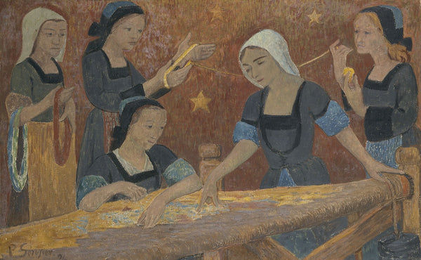 La tapisserie les cinq tisseuses 1924