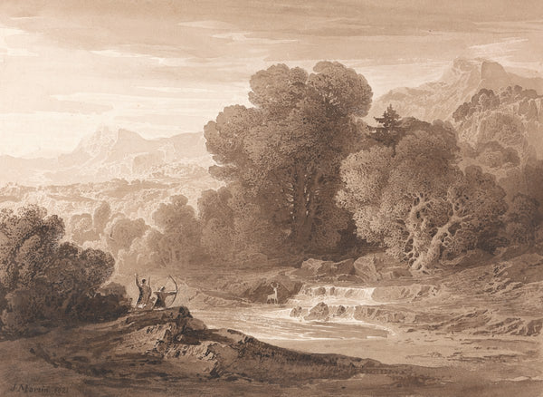 Archers Stalking a Stag 1821