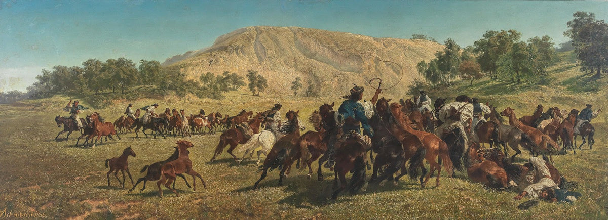Csikós Working Wild Hungarian Horses 1856