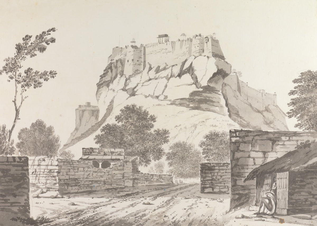 Original Drawings for Choix de Vues de LInde and Others Pl37 1780 1788