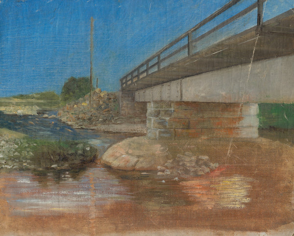 Sketch Of A Landscape With A Bridge 1900