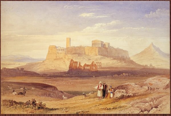 View of Athens with the Acropolis and the Odeion of Herodes Atticus