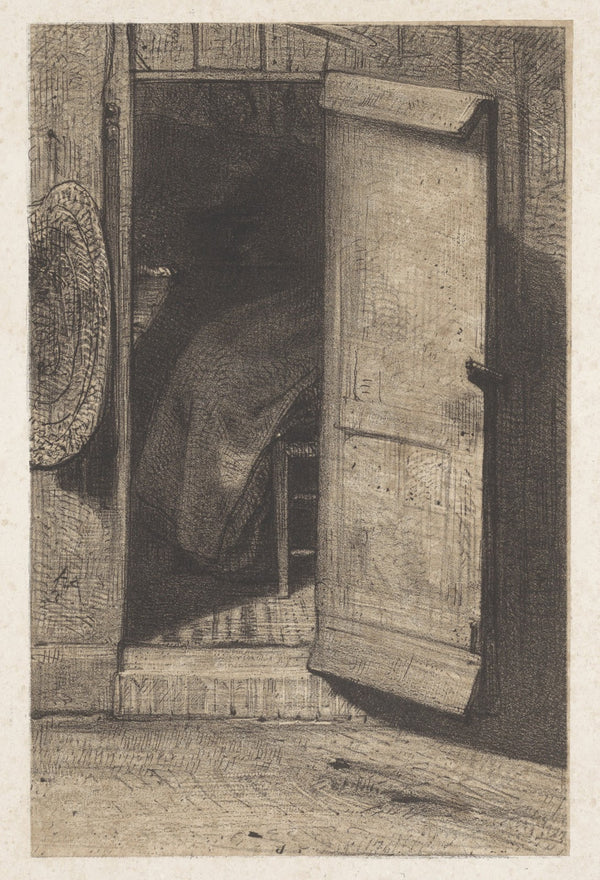 Doorkijk door een geopende deur 1848   1909