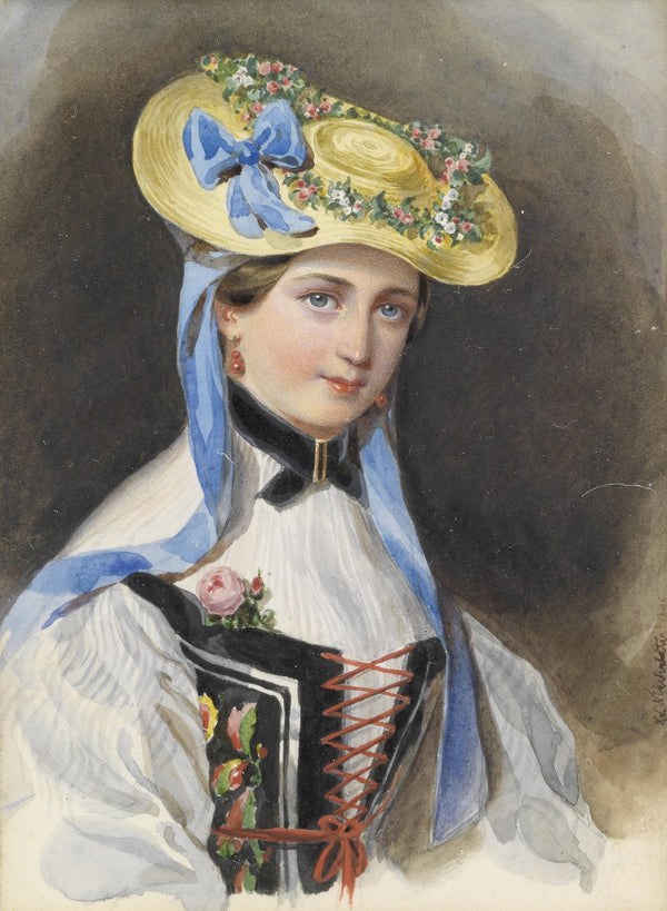 Prinzessin Liechtenstein im Kostüm 1845