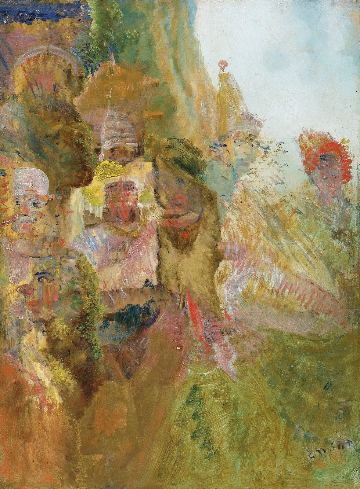 Scène carnavalesque circa 1890