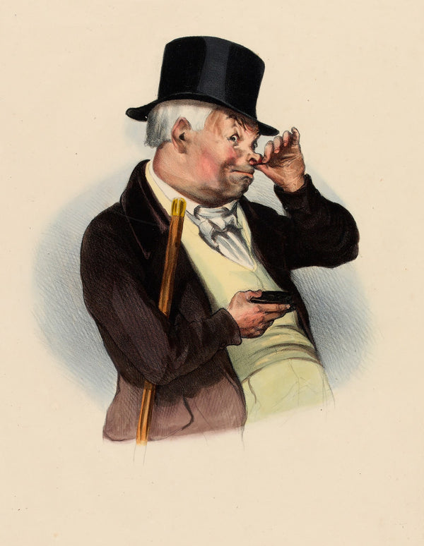La bonne prise A good pinch of snuff 1836