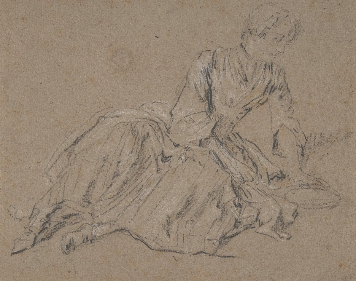 Woman Seated on the Ground 18th century