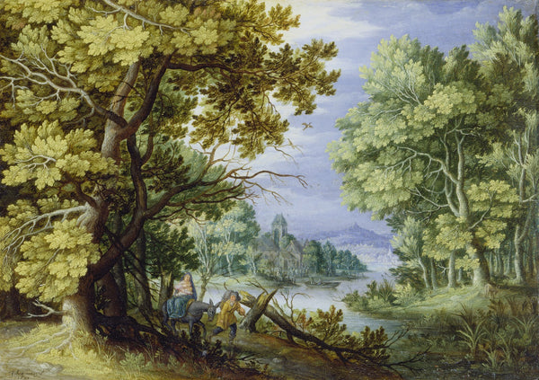 Forest Landscape with Flight into Egypt ca 1620  1650