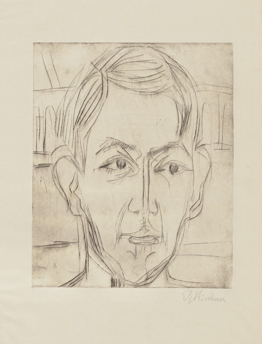 Kopf eines jungen Mannes Dr Hans Bütow 1925