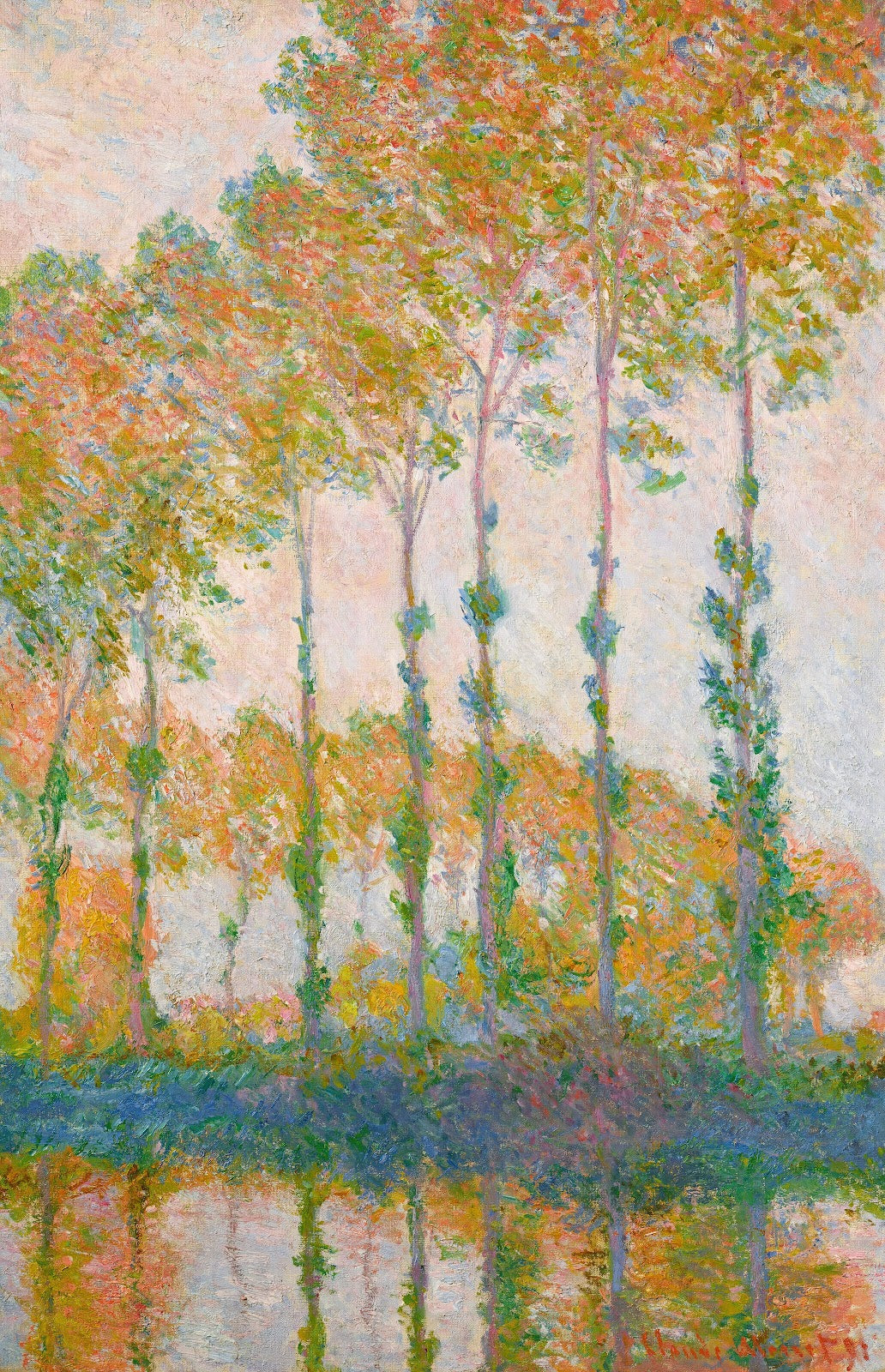 Peupliers au bord de lEpte automne 1891