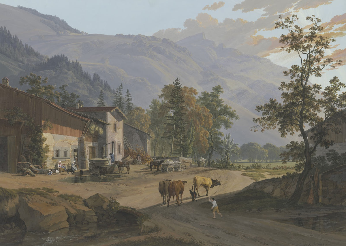 Vue du Brezon pris près de Bonneville 1806