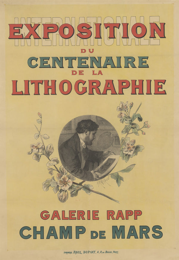 Exposition Internationale du Centenaire de la lithographie Galerie Rapp Champ de
