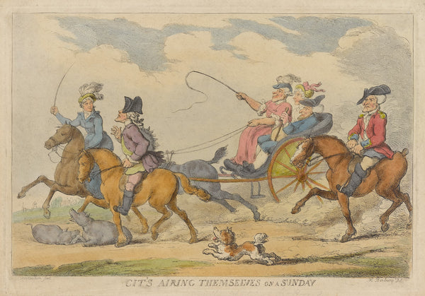 Cits airing themselves on Sunday 1799