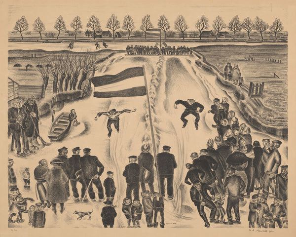 Schaatswedstrijd 1930