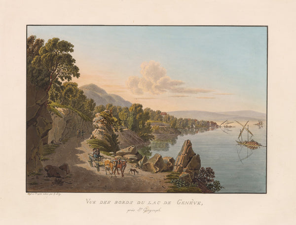 Vue des bords du Lac de Genève près St Gingouph 1811