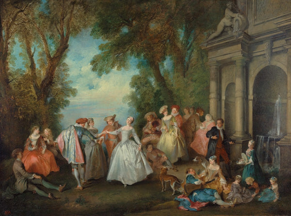 Dance before a Fountain by 1724