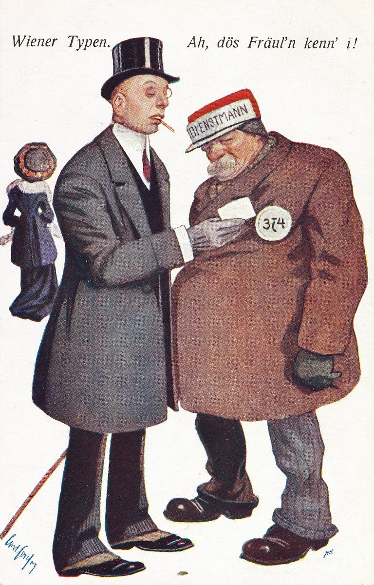 Wiener Typen  Ah dös Fräuln kenn i 1910