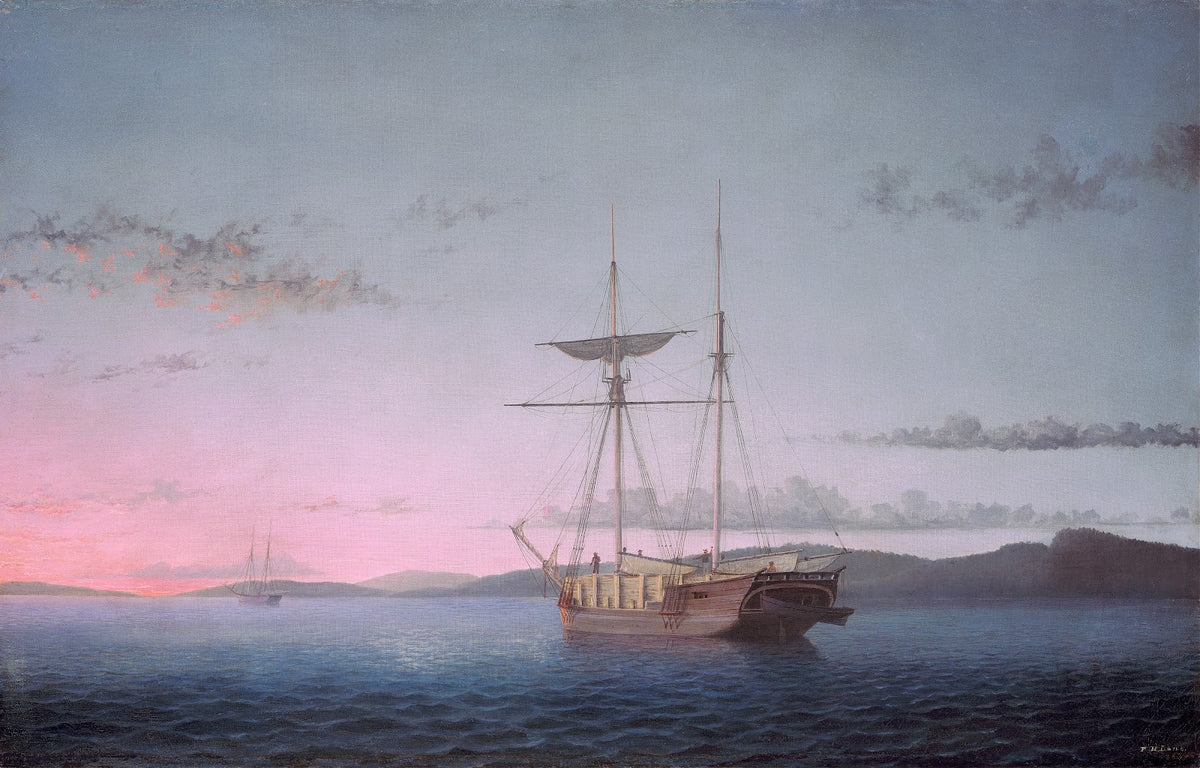 Lumber Schooners at Evening on Penobscot Bay 1863