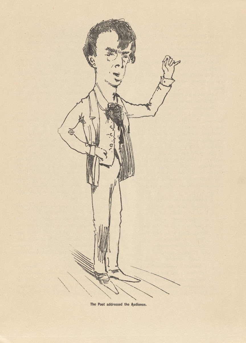 The poet addressed the audience 1907