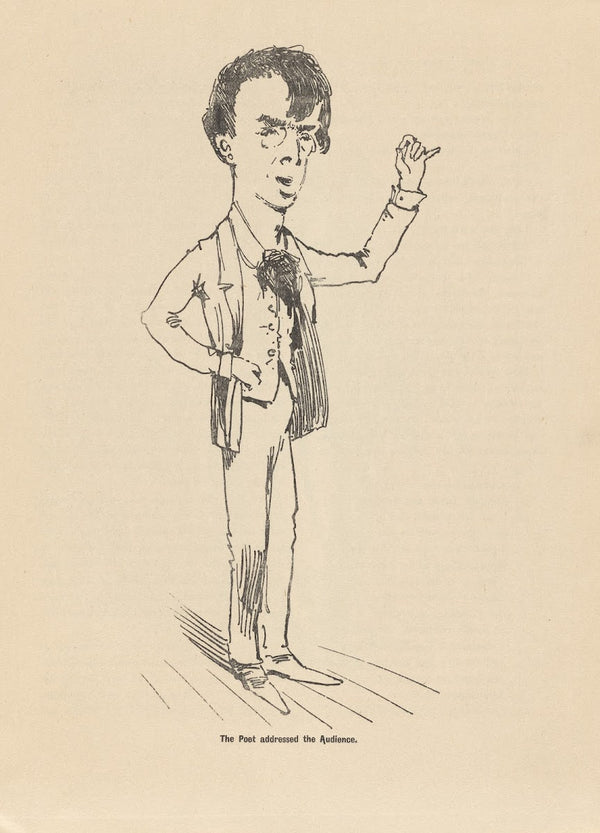 The poet addressed the audience 1907