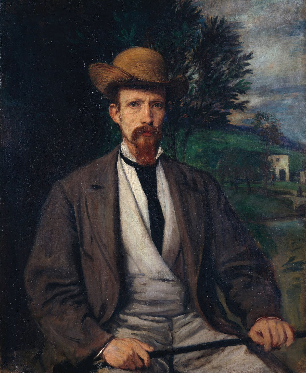 Self Portrait with Yellow Hat 1874