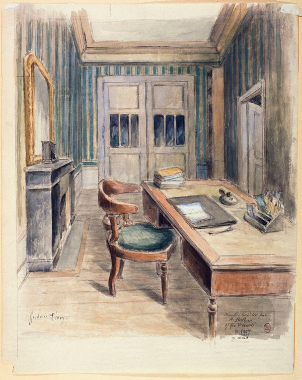 Chambre de la maison habitée par Honoré de Balzac