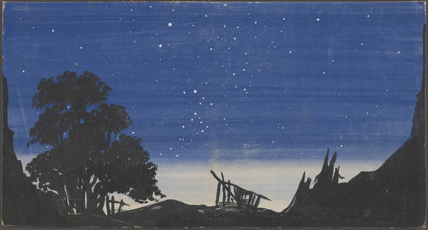 Starry Evening Pastoral Scene 1934 1943