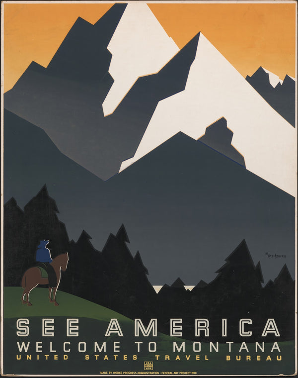 See America Welcome to Montana 1936