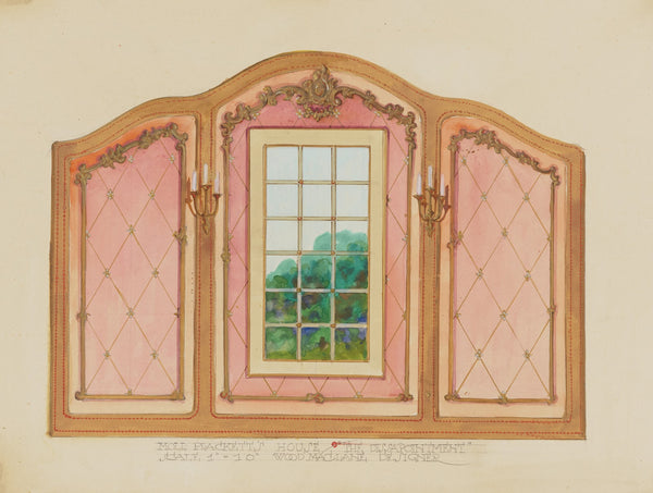 The Disappointment Moll Placketts House Interior Window with Wall Panels 1934 19